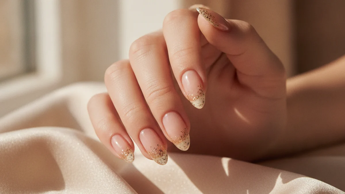 French Nägel mit Glitzer 2026: 10 Elegante & Moderne Designs zum Verlieben French Nägel mit Glitzer
