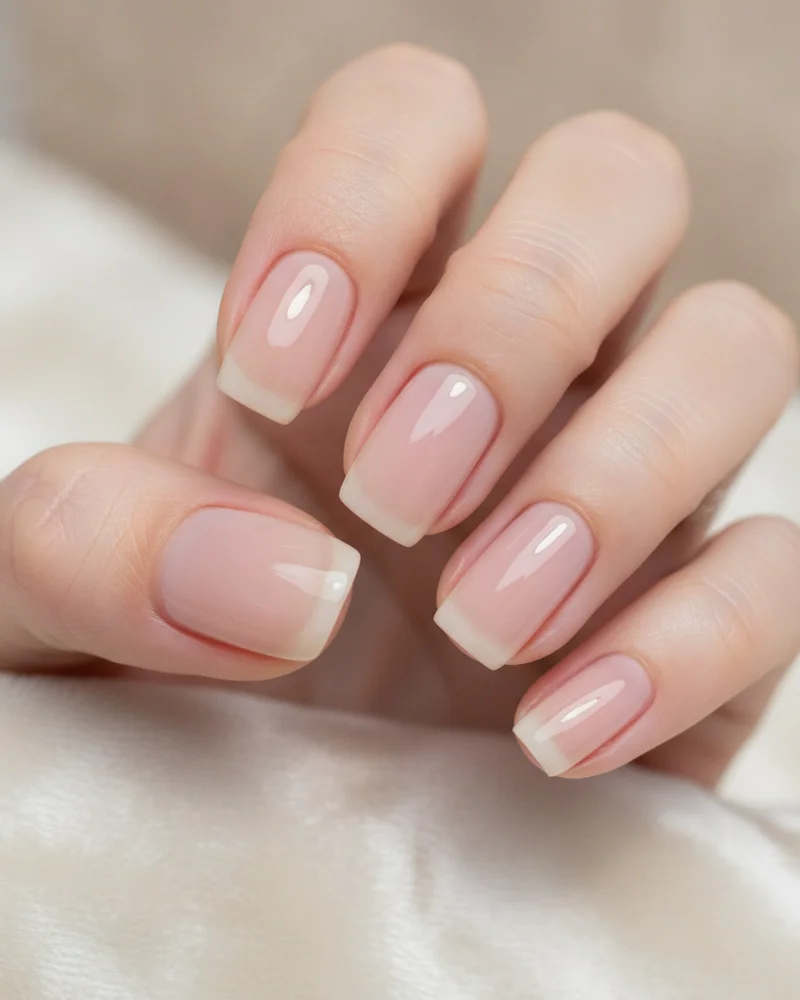Clean Milky Nude Squoval