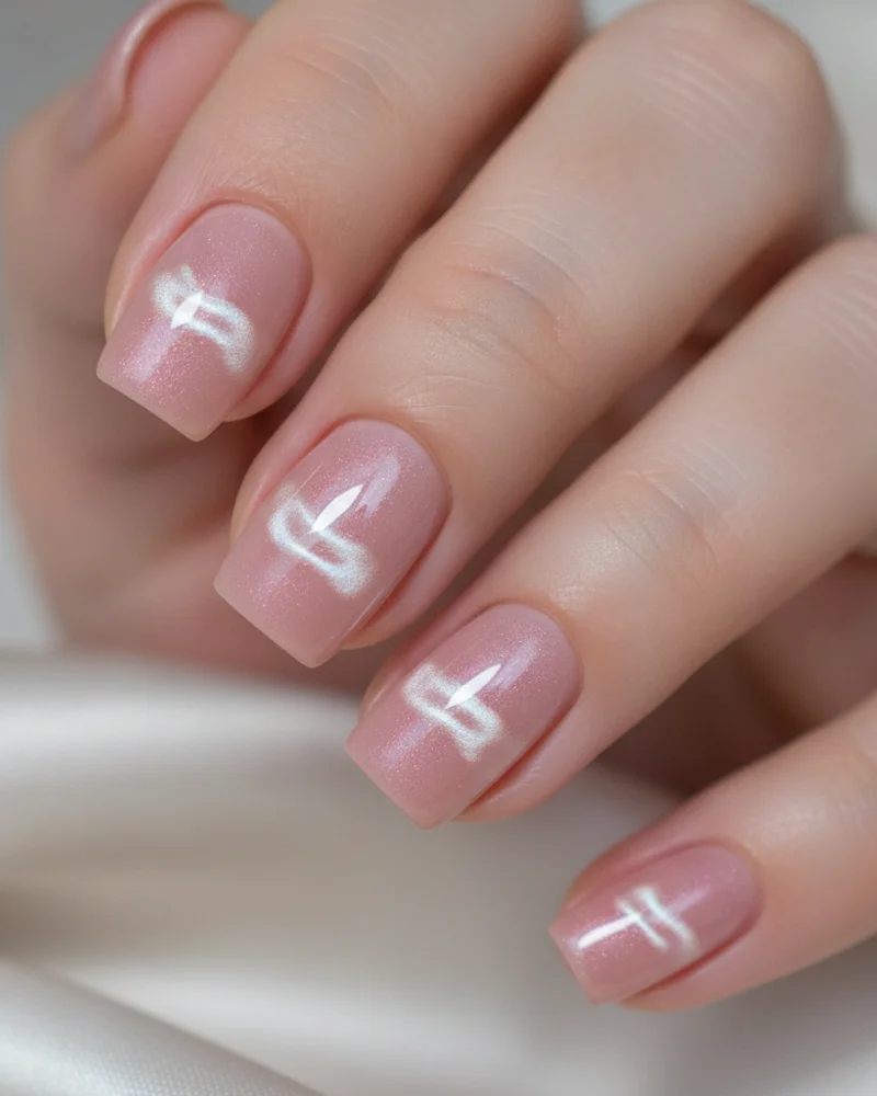 Soft Rose Velvet Cat-Eye