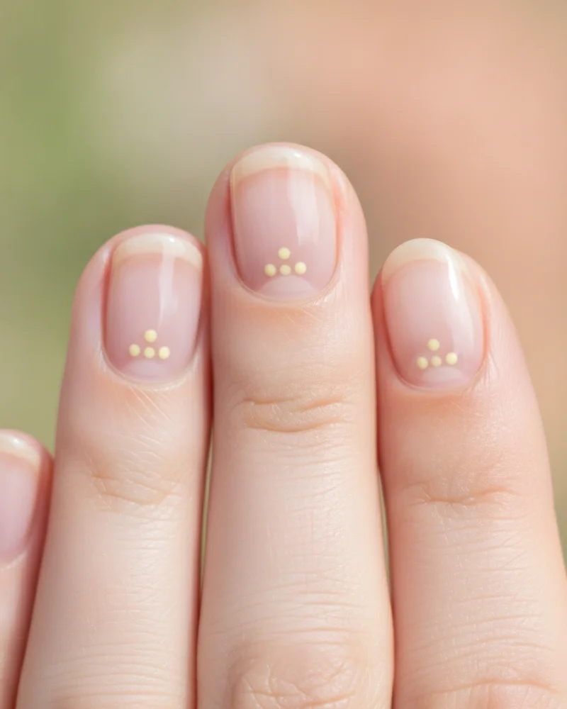 Pastell Butter Yellow Micro Dots